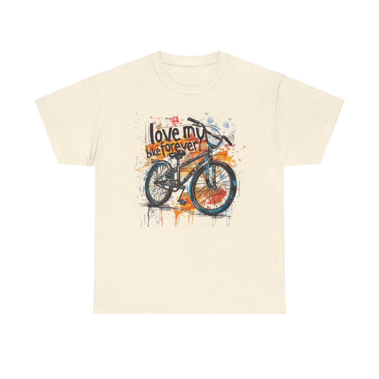 Love My Bike Forever  - Unisex Heavy Cotton Tee