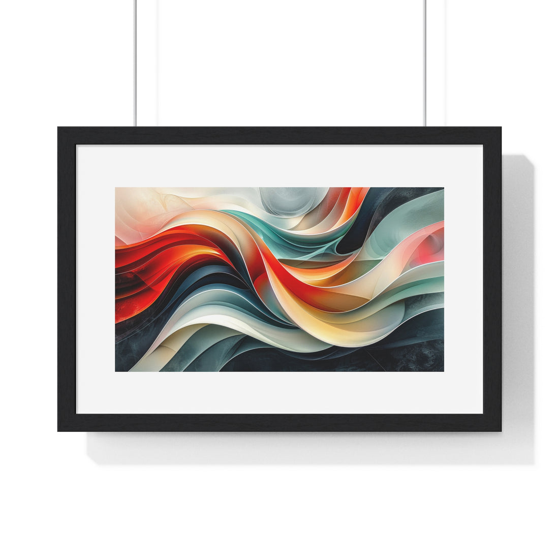 Vibrant Flux - Horizontal Framed Poster