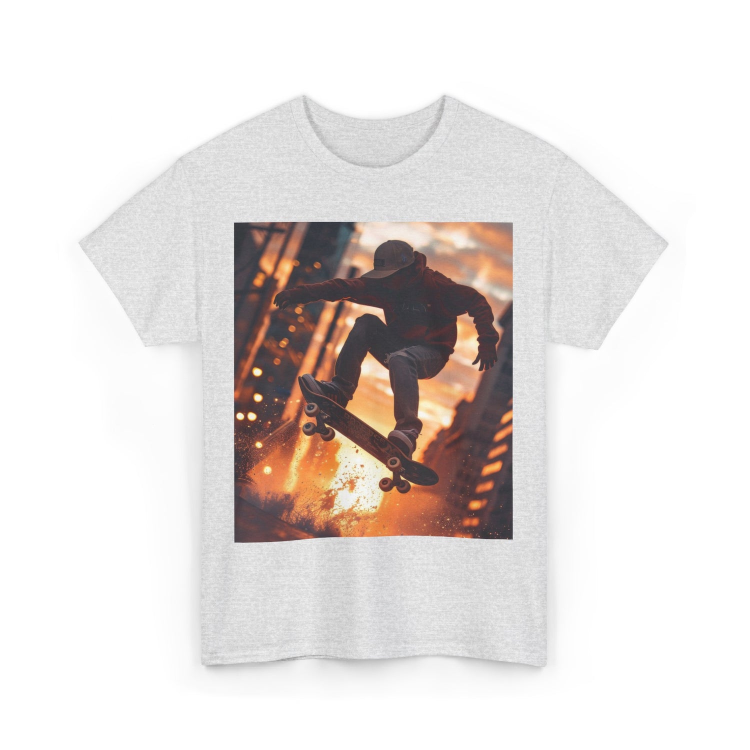  Urban Skateboarding - Unisex Kraftig Bumuld T-shirt