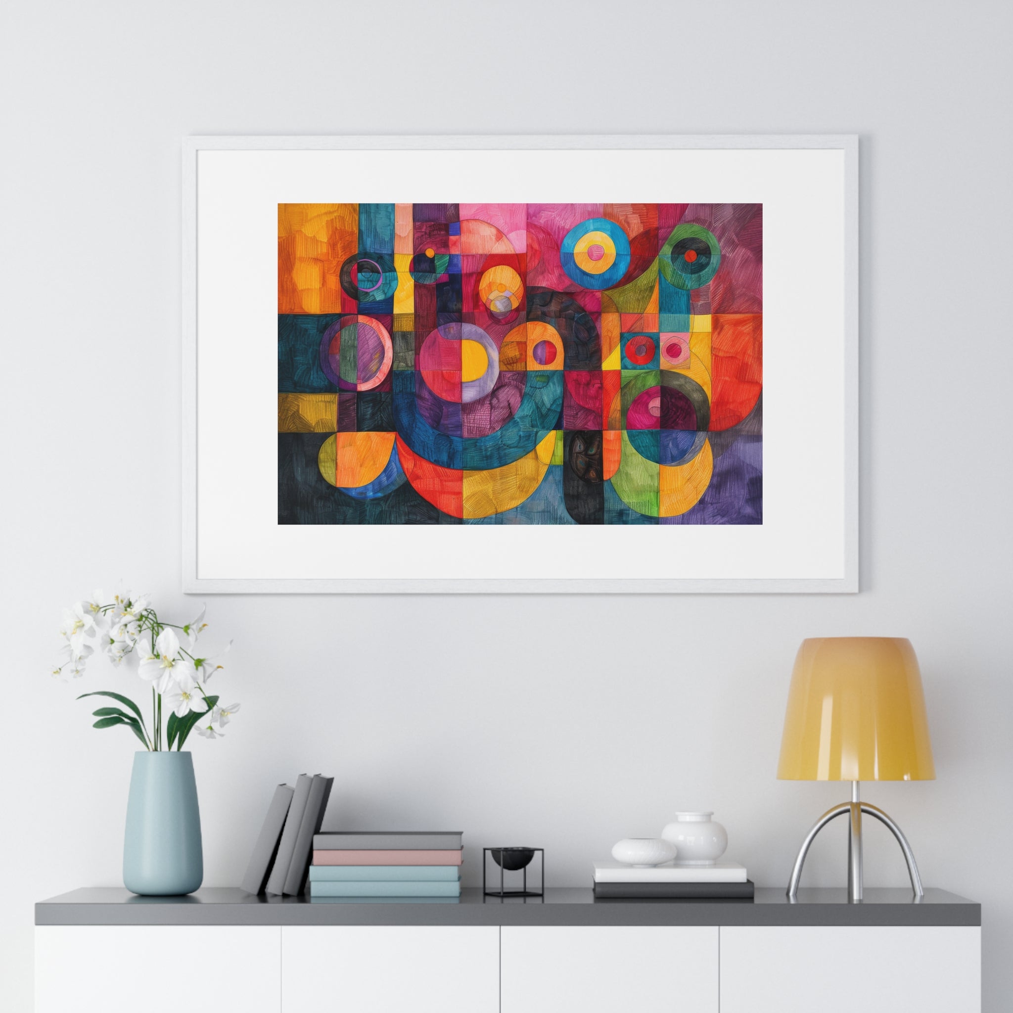 Spot My Circles - Horizontal Framed Poster